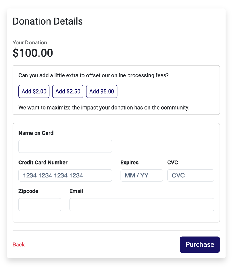 big-nest.com donation form