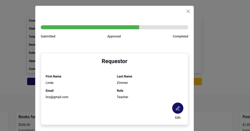 funding request form