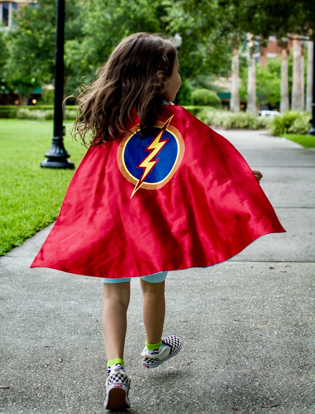girl in superhero costume